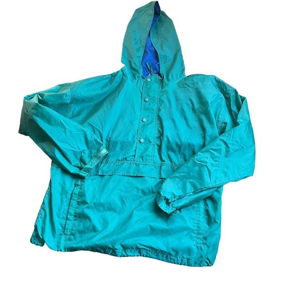 Vintage cheetah sport Aqua￼ windbreaker jacket size large - Picture 1 of 8